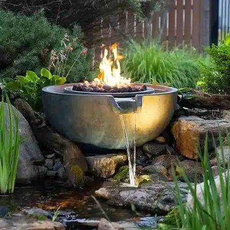 Fire Pit with Water Feature